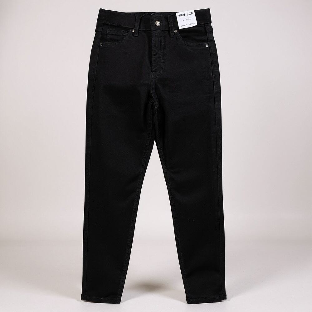 TOP SHOP Women’s Jaime High Waisted Skinny ankle Jeans Black 26 Capsule Wardrobe